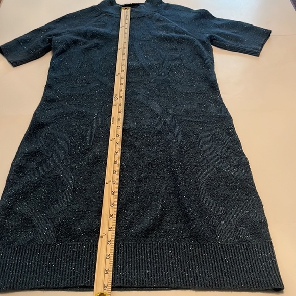 Simply Vera Vera Wang Shimmering Blue Sweater Dress Size M - Picture 10 of 10